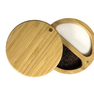 Bamboo <b>Spice</b> <b>Jar</b> Set With Magnetic Lid Airtight Storage For Kitchen Tea Sugar Salt M Size - Product Image 2