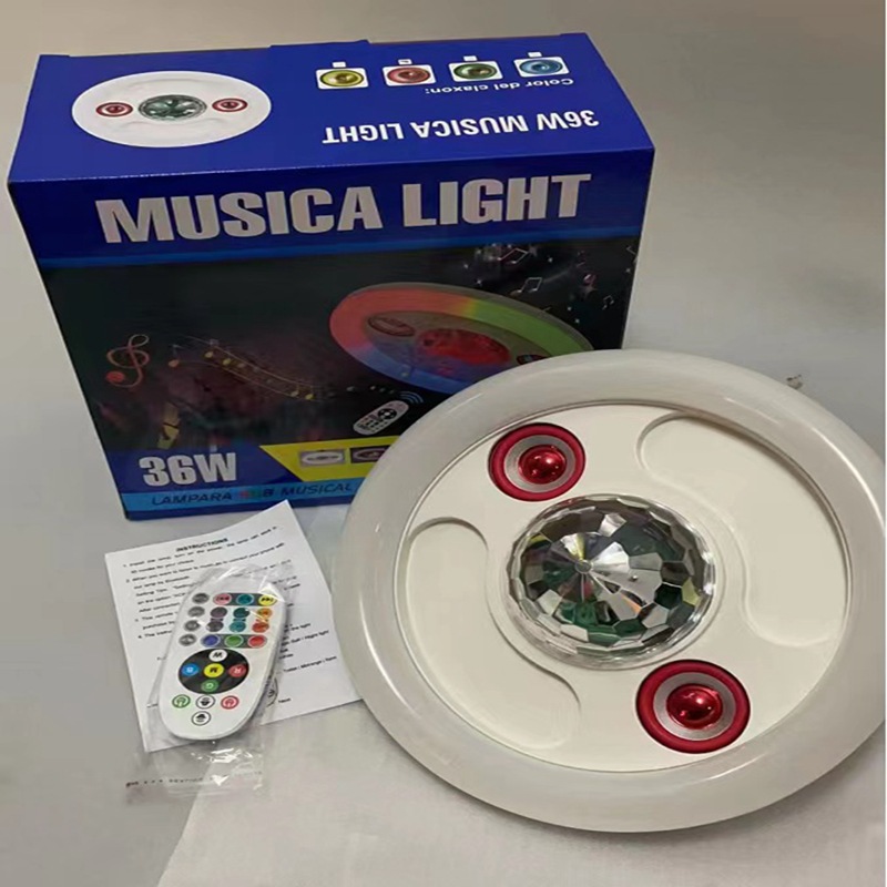 Blanc + RGB + Bluetooth + Haut-parleur