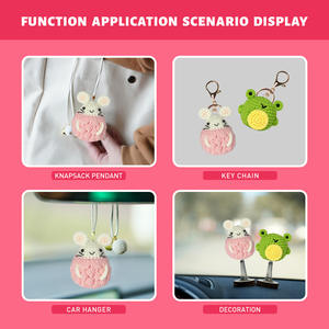 Débutants ensemble mignon poupée crochet kit fait à la main <span class=keywords><strong>amigurumi</strong></span> bricolage kits <span class=keywords><strong>coton</strong></span> fils baleine - Product Image 4