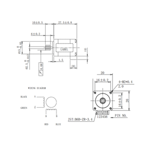 Moteur pas à pas hybride NEMA 8 biphasé personnalisé CE ISO ROSH, couple élevé, alimentation CC 3,75 V, angle de pas 1,8°, garantie 12 mois pour CNC - Product Image 3