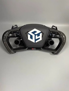 Volant de voiture en fibre de carbone pour <span class=keywords><strong>Audi</strong></span> R8 <span class=keywords><strong>TT</strong></span> Mk2 <span class=keywords><strong>Mk3</strong></span> B8 <span class=keywords><strong>RS</strong></span> TTS TTRs RS3 RS6 RS4 RS5 RS7 A3 D3 A4 A5 A6 C6 A7 A8 A1 Q3 Q5 Q7 - Product Image 4