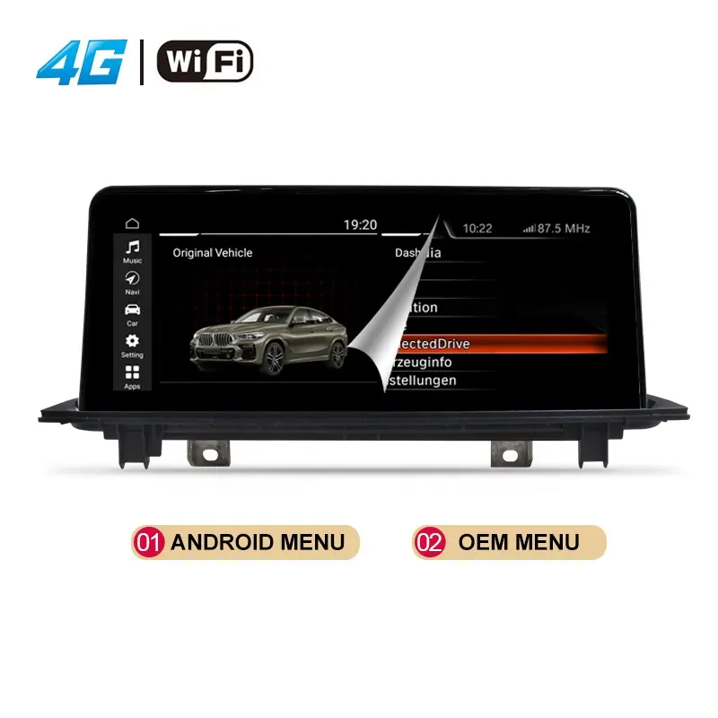 Android 10.0 Auto Radio 8 Core Auto Dvd-Speler 10.25 Inch Ips Touchscreen Head Unit Gps Navigatie Voor Bmw
