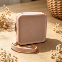 Dompet Koin Silikon Anti Air Lucu Model Baru dari Pabrik NiuHui, Tas Kosmetik Kecil Persegi untuk Anak-anak