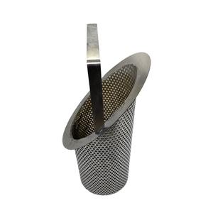 Panier de filtre en métal de tube de maille de <span class=keywords><strong>cartouche</strong></span> filtrante perforée d'acier inoxydable pour le baril de filtre liquide de canalisation de valve de tuyau - Product Image 2