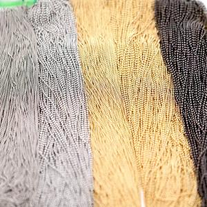 สร้อยคอโซ่ลูกปัดกลมสีทองเคลือบสแตนเลส พร้อมตัวเชื่อมและตัวล็อก สำหรับปรับความยาวได้ ใช้ทำป้ายห้อยคอสุนัขแบบ DIY - Product Image 2