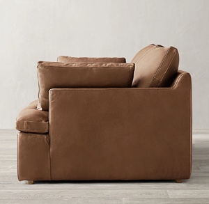 Meubles de salon modulaires en cuir de style américain, personnalisables pour villa, club ou maison - Product Image 3