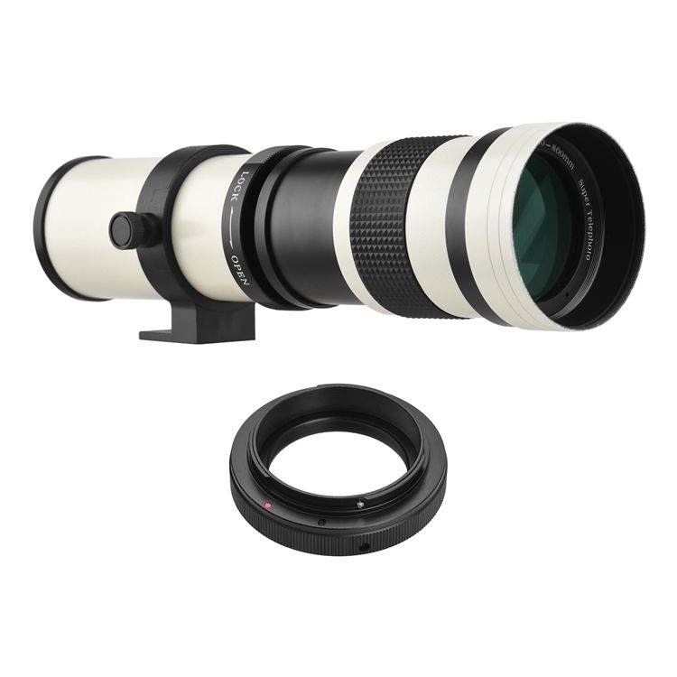 Canon EF Mount Telephoto Lens 420-800mm F/8.3-16 with T Adapter