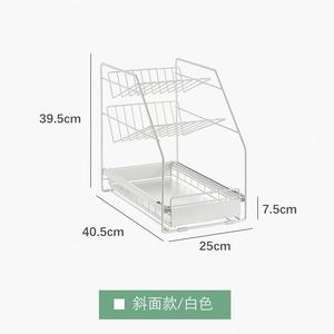 <b>Kitchen</b> <b>Racks</b> - Sink Pull-out Storage <b>Rack</b>, Multi-layer Sliding Shelves, Suitable for Cabinets - Product Image 3