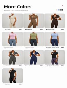 Ensemble de yoga d'hiver pour femmes YACHEN de haute qualité, 2 pièces, uni, manches longues, léger, respirant, veste de yoga ajustée, exercice - Product Image 2