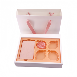 Nhà Sản Xuất Tùy Chỉnh In Màu Hồng Cao Cấp Các Tông Quà Tặng Bao Bì Hộp Với Ribbon Xử Lý Cho Xà Phòng Skincare Bao Bì Mỹ Phẩm - Product Image 1