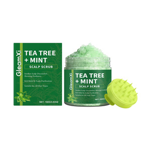 Scrub per il Cuoio Capelluto GleamXi al Tè Verde e Menta, Esfoliante Profondo e Lenitivo, Biologico - Product Image 6