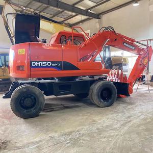 Offre Spéciale : Excavatrice sur pneus d'occasion Doosan DH150W-7, modèle 2022, moteur d'occasion, poids opérationnel de 15 tonnes, capacité de la benne de 0,32 m³, 0-2000. - Product Image 2
