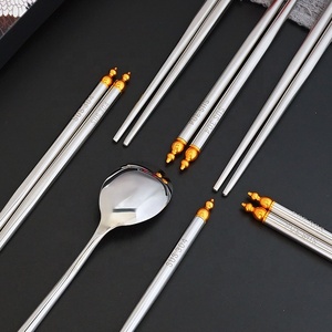 <span class=keywords><strong>Palillos</strong></span> chinos de acero inoxidable, Grado Alimenticio, <span class=keywords><strong>para</strong></span> Festival, regalo, recuerdos, 304 - Product Image 4