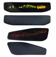 Luces Ambientales para Toyota Prado/LC250 24-25 (Diez Luces, Molde Negro Piano con Efecto Mil Sombras), 22 Luces