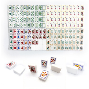 En stock : Ensemble de Mahjong américain en acrylique, motif personnalisé, thème Carpe Koi, pour divertissement adulte et jeux de casino - Product Image 1