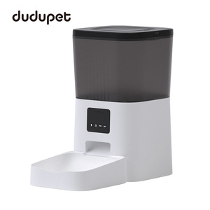 Comedero Inteligente para Mascotas de 4L, Dispensador Automático de Comida para Perros y Gatos con Control por Aplicación, Activación por Voz Wifi, Blanco y Negro, Enchufe Estadounidense - Product Image 3