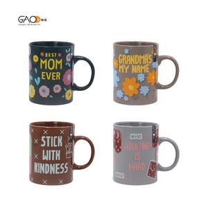 Mug en céramique coloré à motif floral avec citation « Meilleure maman, meilleure <span class=keywords><strong>grand</strong></span>-<span class=keywords><strong>mère</strong></span> », <span class=keywords><strong>tasse</strong></span> à <span class=keywords><strong>café</strong></span>, cadeau pour la fête des mères, vente en gros - Product Image 1