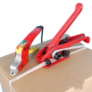 Um conjunto de cintas de soldagem elétrica, ferramenta manual de aquecimento, cintas de PP, tensor, tensor, cintas de mão, máquina de cintar