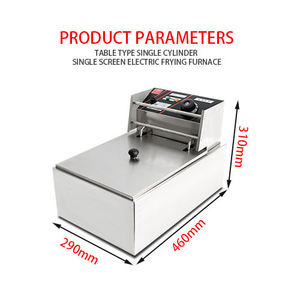 Stainless Steel Countertop Deep <b>Fryer</b> Electric Commercial Fry Basket Oil Immersion Kitchen Equipment for Restaurant - Product Image 3