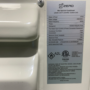 Aires Acondicionados Mini Split de Gas de Fábrica, R454b/r32, 9000-36000 BTU, Calefacción y Refrigeración, Clase de Eficiencia Energética Smart Energy Star, Z-max Zero - Product Image 5