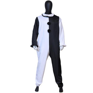 Terrifier Art the <span class=keywords><strong>Clown</strong></span> Cosplay Set pakaian pembunuh Jumpsuit Bodysuit dengan tutup kepala untuk Dewasa kostum <span class=keywords><strong>Halloween</strong></span> - Product Image 2