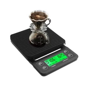 3kg 0.1g 5kg 0.1g damla kahve terazisi zamanlayıcı dijital LCD gıda mutfak terazisi kahve filtresi ile kahve dengesi tartı