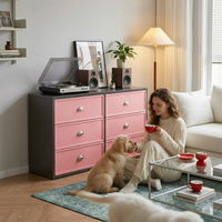 Armoire de rangement moderne en acier à 3 tiroirs, écologique, grande capacité, pour la maison, le bar, le salon, la chambre et l'hôtel