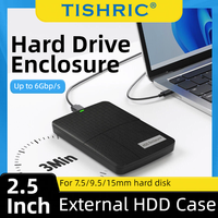 قرص صلب خارجي TISHRIC مقاس 2.5 بوصة بسعة 500 جيجابايت، قرص صلب HDD من نوع SATA إلى USB3.0 عالي السرعة، قرص صلب محمول لأجهزة الكمبيوتر المحمولة والتلفزيون وPS4 وPS5
