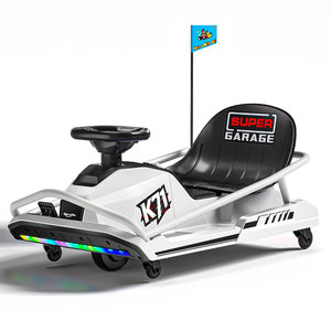 KerryYoo K71 24V <span class=keywords><strong>Drift</strong></span> Kart, Kart électrique pour enfants de 6 à 12 ans, Crazy Kart avec moteur brushless 300W, 360 °   Drifting - Bleu - Product Image 1