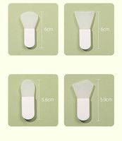 En gros Mini Petit Masque En Silicone Souple Brosse Masque Facial Brosse Brosses En Silicone Manche Court Masque En Argile Masque Applicateur