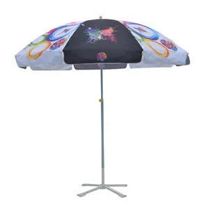 Fine Workmanship Shade Garden Fishing Umbrella Outdoor For Promotional Advertising Printed logo beach umbrella