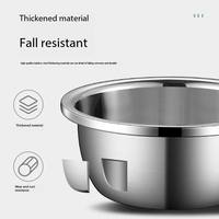 FTS Ensemble de saladiers en acier inoxydable 304 personnalisés de haute qualité Grand bol mélangeur de restauration en métal réutilisable pour bassin de restaurants