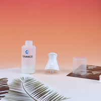 Flacon pompe cosmétique et lotion de soin 60ml 100ml 120ml 100% PCR PP avec pompe sans air, impression sérigraphique personnalisée du logo