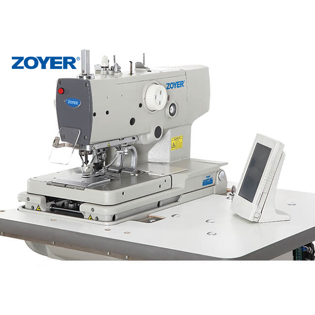 ZY9820 Zoyer Button Hole Machine Computerized Double Knife Auto Trimmer Sewing Machine for Denim