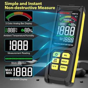Kit de testeur électrique haute précision, prise GFCI, testeur de tension sans contact, testeur d'humidité du bois sans broche, détection d'inspecteur immobilier, 3 pièces - Product Image 3