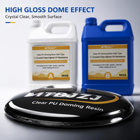 Adhésif liquide bicomposant en polyuréthane transparent, haute brillance, anti-âge, pour la mise en relief des logos de marque et l'utilisation quotidienne en décoration
