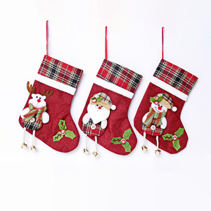 Christmas Decor Gingerbread Man <b>Doll</b> Eco-Friendly Hanging Stockings Festival Decoration for Indoor Party Home Use - Product Image 2