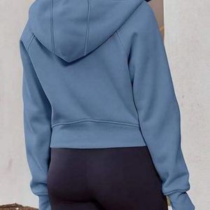 Sweat à capuche zippé épais en molleton pour femme, style streetwear, en coton/élasthanne écologique, idéal pour l'automne et l'hiver - Product Image 6