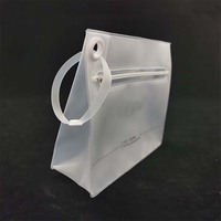Trousse de toilette transparente en plastique PVC transparent avec logo personnalisé EVA pour maquillage et cosmétiques sac de natation avec fermeture éclair bikini