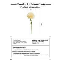 Bunga Anyelir Pendek Realistis Premium, Rangkaian Bunga Artifisial untuk Hari Valentine & Thanksgiving - Grosir Online