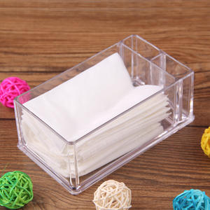 バスルームキッチンとオフィス用の商業用透明長方形アクリルフェイシャルナプキンティッシュディスペンサーボックス - Product Image 3