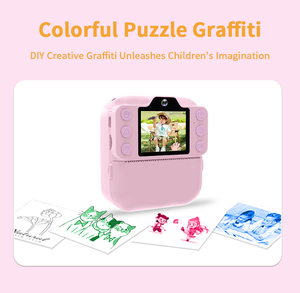 Nuova Fotocamera Digitale per Bambini 1080p con Stampante Termica Integrata, Schermo IPS da 2.4'' e LED Incorporato, Stampa Istantanea - Product Image 4