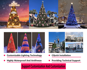 <span class=keywords><strong>Albero</strong></span> di Natale Personalizzato da 4 Metri 5m 6m 7m 10m 12m Grande <span class=keywords><strong>Albero</strong></span> di Natale Artificiale Luminoso da Esterno - Product Image 2