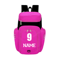 Mochila Deportiva Casual Verde para Baloncesto, Personalizable con Nombre, Número y Letras, Panel Solar, Poliéster, 36-57L, Cierre de Cremallera de Nailon