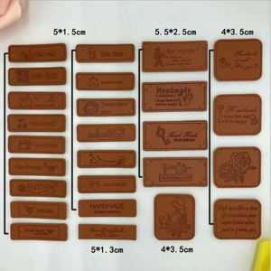2024 <b>Top</b> Sales Factory Price PU Real Leathes Raw Material Leather logo Patch Custom for Garment - Product Image 3