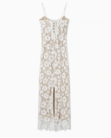 Nouvelle Robe Midi Élégante et Décontractée pour Femme, Coupe Moulante, Sans Manches, Épaules Dénudées, Taille Naturelle, Dentelle Unie, Idéale pour les Fêtes