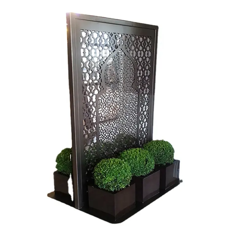 Wholesale Metal Plants Nursery Planter Divided Decoration Screen/ laser cut fence panel