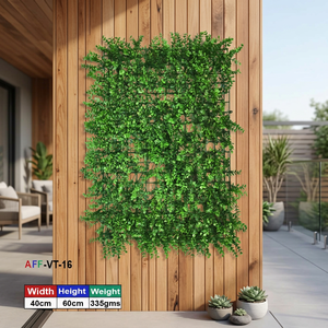 Artificial Plastic Eucalyptus Foliage <b>Panel</b> Modern Style 30 Inches UV Resistant Indoor <b>Wall</b> Decoration - Product Image 2