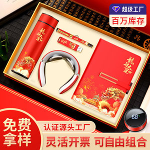Coffret cadeau de massage personnalisé : Sèche-cheveux et pistolet de massage musculaire en métal, personnalisation pour cadeaux d'entreprise de fin d'année - Product Image 5