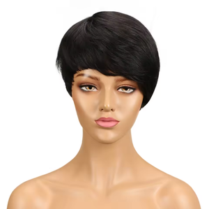 Perruque <span class=keywords><strong>cheveux</strong></span> naturels <span class=keywords><strong>ondulés</strong></span> Perruques de <span class=keywords><strong>cheveux</strong></span> humains bon marché <span class=keywords><strong>pour</strong></span> <span class=keywords><strong>femme</strong></span> noire Perruque brésilienne <span class=keywords><strong>courte</strong></span> <span class=keywords><strong>coupe</strong></span> Pixie <span class=keywords><strong>Cheveux</strong></span> humains - Product Image 4